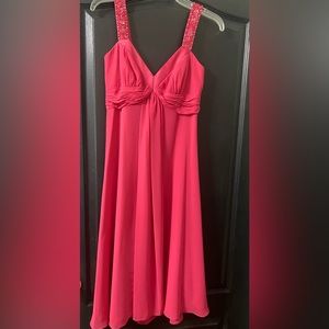 VINTAGE Stunning pink, David bridals bridesmaid, dance, cocktail dress size‎ 2.